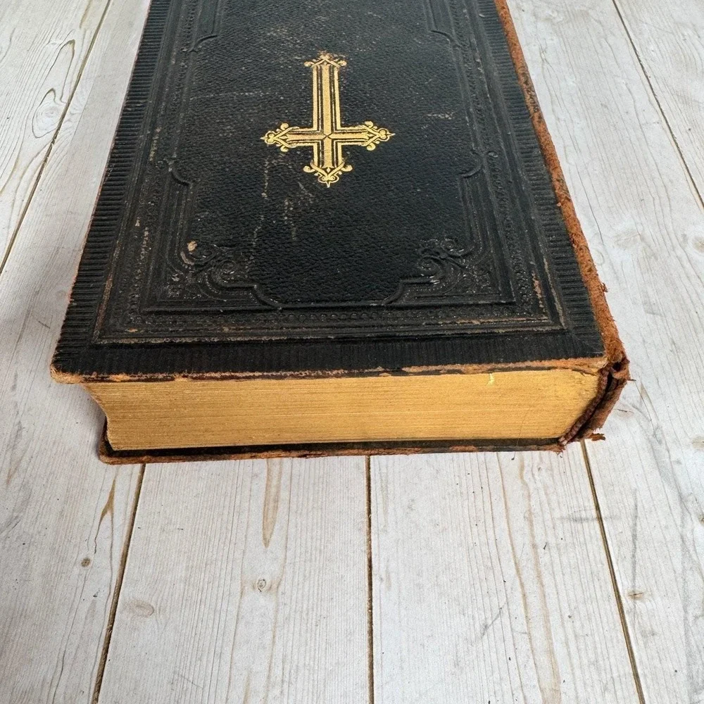 Antique Stark's Gebetbuch German Lutheran Prayer Book Leather Milwaukee